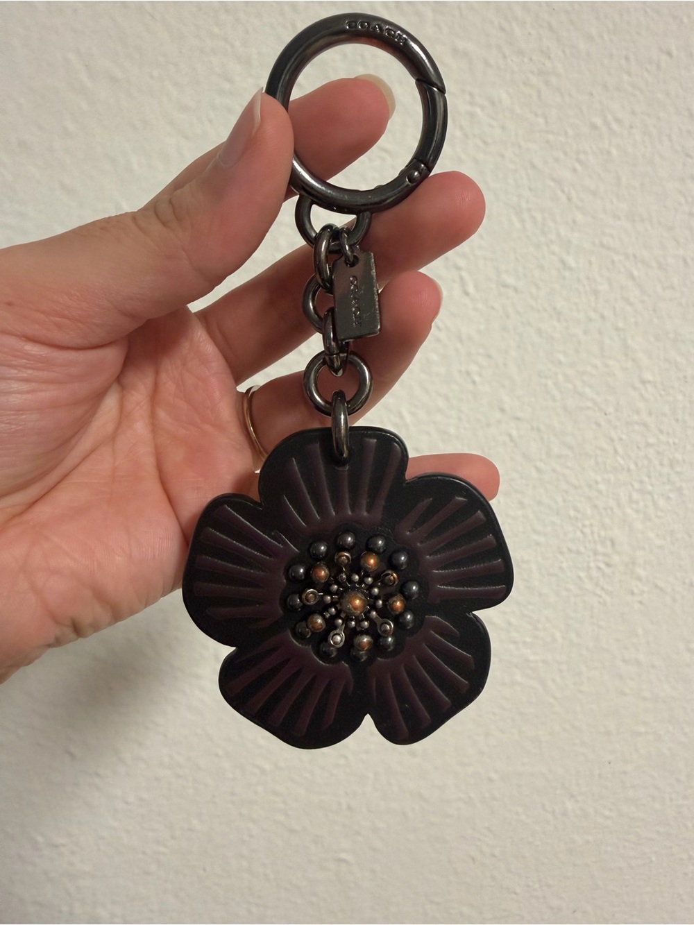Coach Gunmetal Tea Rose
